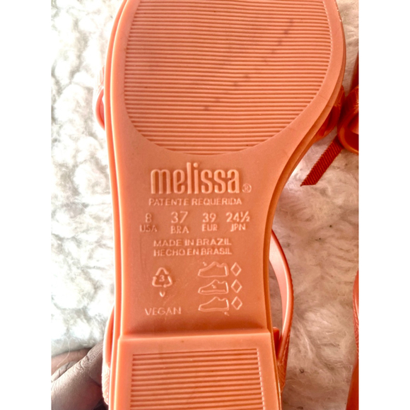 Melissa + Jason Wu Pointy Stripe solid pink ballerinas Shoes Women Size 8 - Picture 9 of 9